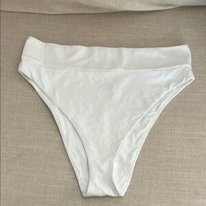 Aerie White Swim Bottom